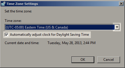 Time Zone Settings
